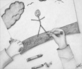 Child Drawing Pencil on Paper(2010)