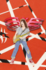 Eddie Van Halen Colored Pencil Cutout on Construction Paper(2008)